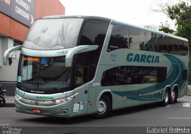 Viação Garcia 7117 na cidade de Rio de Janeiro, Rio de Janeiro, Brasil, por Gabriel Batista. Número da foto: #5096095.