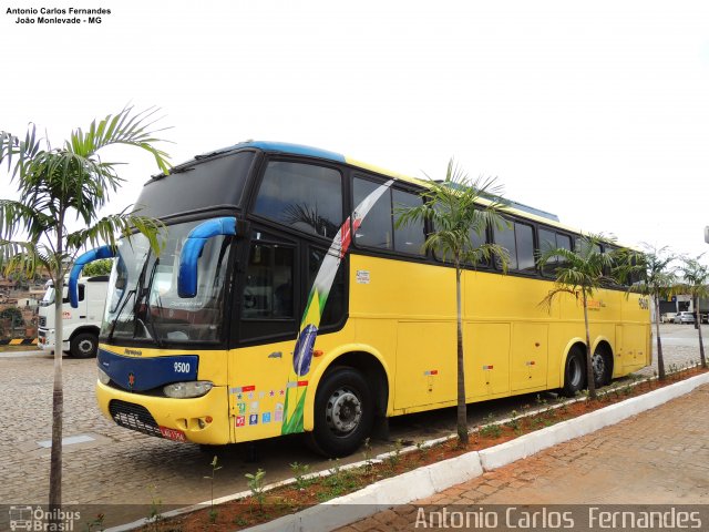 Ônibus Particulares 9500 na cidade de João Monlevade, Minas Gerais, Brasil, por Antonio Carlos Fernandes. Número da foto: #5095411.