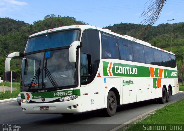 Empresa Gontijo de Transportes 14865 na cidade de Viana, Espírito Santo, Brasil, por Saimom  Lima. Número da foto: #5096214.