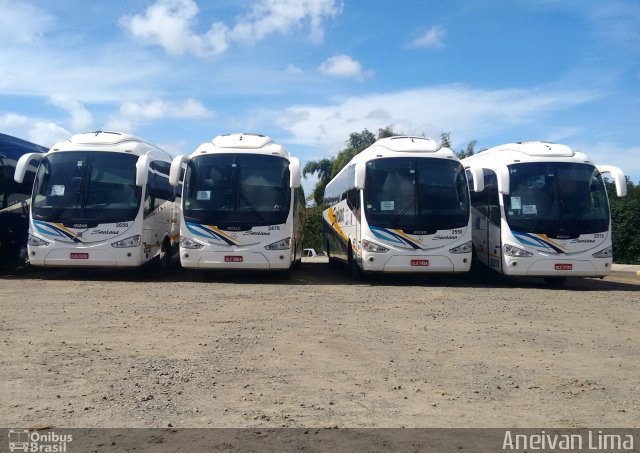 Empresas de Transportes Santana e São Paulo 2550 na cidade de Camaçari, Bahia, Brasil, por Aneivan Lima. ID da foto: 5095543.