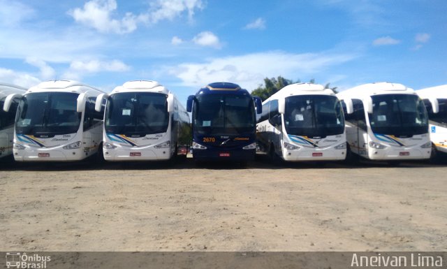 Empresas de Transportes Santana e São Paulo 2670 na cidade de Camaçari, Bahia, Brasil, por Aneivan Lima. ID da foto: 5095538.