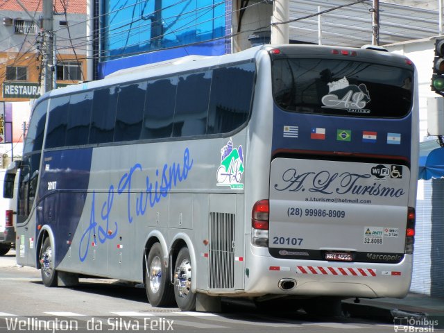 A.L.Turismo 20107 na cidade de Vila Velha, Espírito Santo, Brasil, por Wellington  da Silva Felix. Número da foto: #5138119.