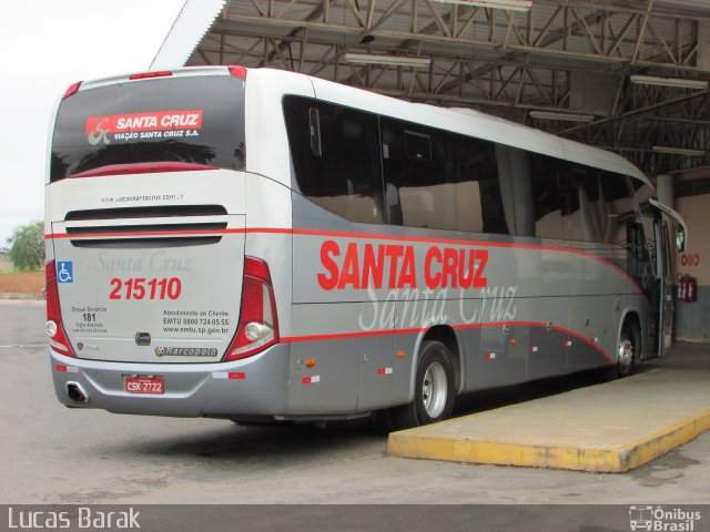 Viação Santa Cruz 215110 na cidade de Alfenas, Minas Gerais, Brasil, por Lucas Elson de Oliveira. Número da foto: #5136831.