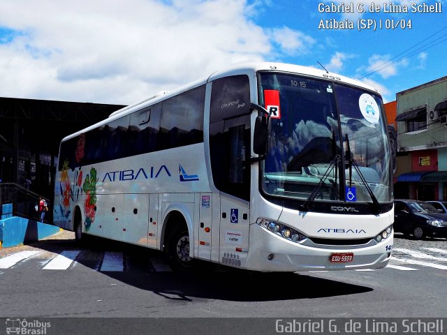 Viação Atibaia São Paulo 1413 na cidade de Atibaia, São Paulo, Brasil, por Gabriel Giacomin de Lima. ID da foto: 5137969.