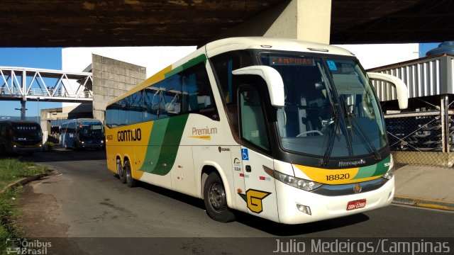 Empresa Gontijo de Transportes 18820 na cidade de Campinas, São Paulo, Brasil, por Julio Medeiros. ID da foto: 5140435.