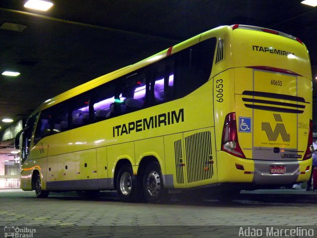 Viação Itapemirim 60653 na cidade de Belo Horizonte, Minas Gerais, Brasil, por Adão Raimundo Marcelino. ID da foto: 5140540.