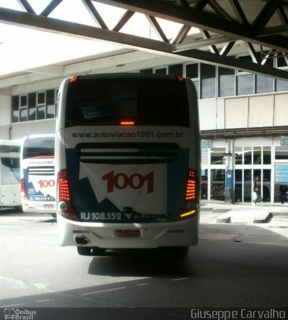 Auto Viação 1001 RJ 108.152 na cidade de Rio de Janeiro, Rio de Janeiro, Brasil, por Giuseppe Carvalho. Número da foto: #5140006.