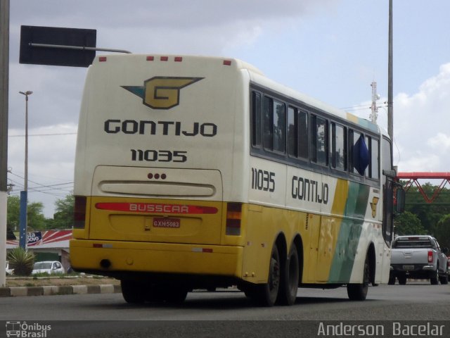 Empresa Gontijo de Transportes 11035 na cidade de Feira de Santana, Bahia, Brasil, por Anderson  Bacelar. ID da foto: 5139934.