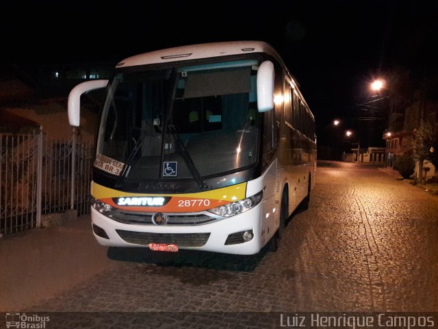 Saritur - Santa Rita Transporte Urbano e Rodoviário 28770 na cidade de Piedade dos Gerais, Minas Gerais, Brasil, por Luiz Henrique Campos. Número da foto: #5140731.