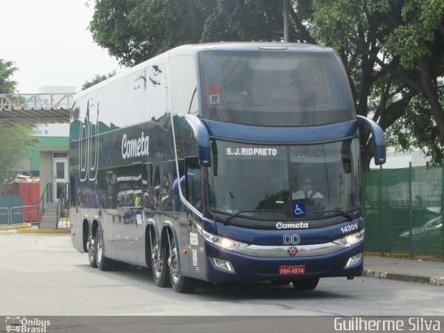 Viação Cometa 14301 na cidade de São Paulo, São Paulo, Brasil, por Guilherme Silva. Número da foto: #5142272.
