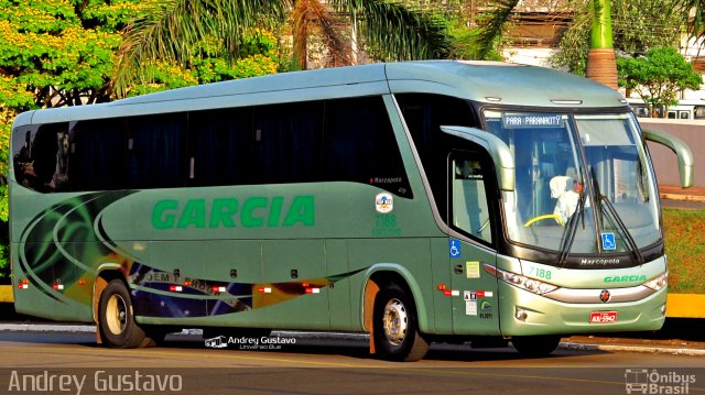 Viação Garcia 7188 na cidade de Londrina, Paraná, Brasil, por Andrey Gustavo. ID da foto: 5141714.