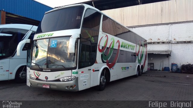 Eucatur - Empresa União Cascavel de Transportes e Turismo 4340 na cidade de Porto Alegre, Rio Grande do Sul, Brasil, por Felipe  Brignol. Número da foto: #5142436.
