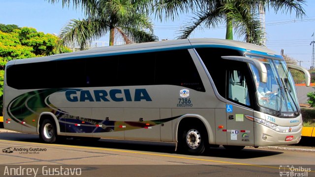 Viação Garcia 7386 na cidade de Londrina, Paraná, Brasil, por Andrey Gustavo. Número da foto: #5141693.