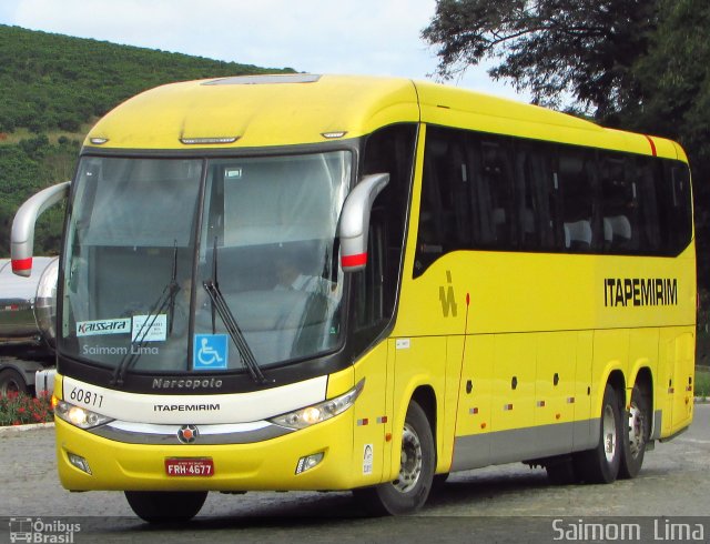 Viação Itapemirim 60811 na cidade de Manhuaçu, Minas Gerais, Brasil, por Saimom  Lima. ID da foto: 5144595.