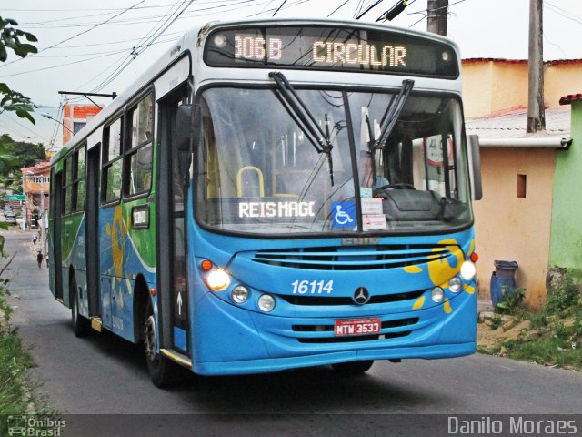 Expresso Santa Paula 16114 na cidade de Serra, Espírito Santo, Brasil, por Danilo Moraes. ID da foto: 5144186.