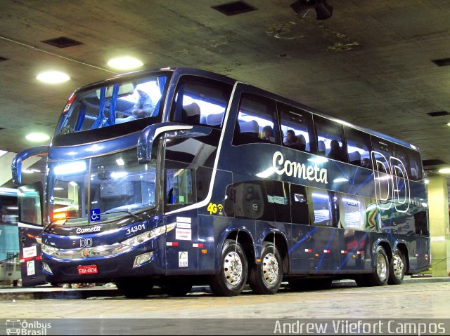 Viação Cometa 14301 na cidade de Belo Horizonte, Minas Gerais, Brasil, por Andrew Campos. Número da foto: #5143511.
