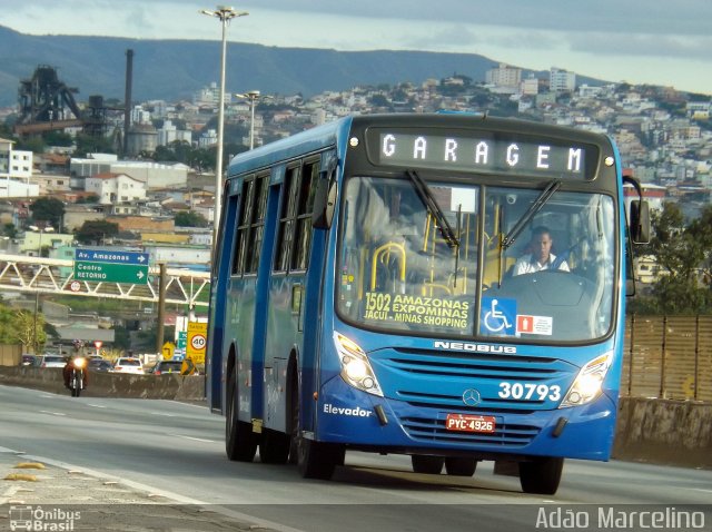 Viação Zurick 30793 na cidade de Belo Horizonte, Minas Gerais, Brasil, por Adão Raimundo Marcelino. Número da foto: #5144976.