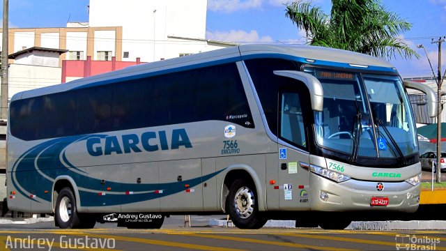 Viação Garcia 7566 na cidade de Londrina, Paraná, Brasil, por Andrey Gustavo. Número da foto: #5143930.