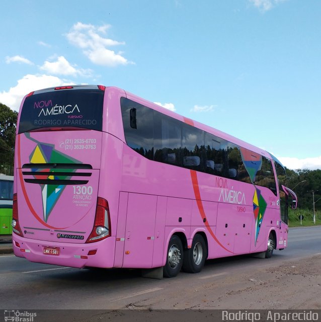 Nova América Turismo 1300 na cidade de Conselheiro Lafaiete, Minas Gerais, Brasil, por Rodrigo  Aparecido. Número da foto: #5146705.