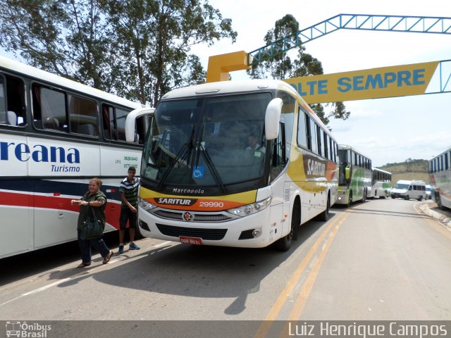 Saritur - Santa Rita Transporte Urbano e Rodoviário 29990 na cidade de Piedade dos Gerais, Minas Gerais, Brasil, por Luiz Henrique Campos. Número da foto: #5147429.