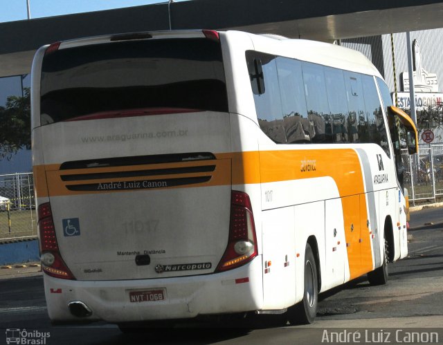 Viação Araguarina 11017 na cidade de Goiânia, Goiás, Brasil, por André Luiz Canon. Número da foto: #5147850.