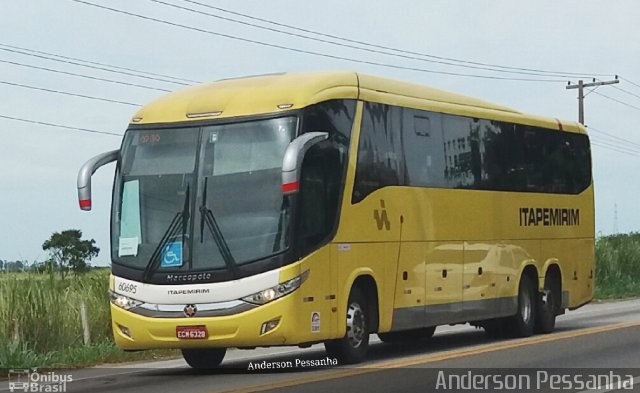 Viação Itapemirim 60695 na cidade de Campos dos Goytacazes, Rio de Janeiro, Brasil, por Anderson Pessanha. ID da foto: 5147798.