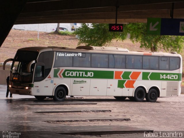 Empresa Gontijo de Transportes 14420 na cidade de João Pessoa, Paraíba, Brasil, por Fabio Leandro. ID da foto: 5148960.