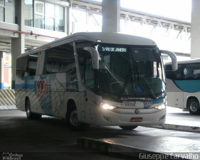 Auto Viação 1001 RJ 108.722 na cidade de Rio de Janeiro, Rio de Janeiro, Brasil, por Giuseppe Carvalho. Número da foto: #5147550.