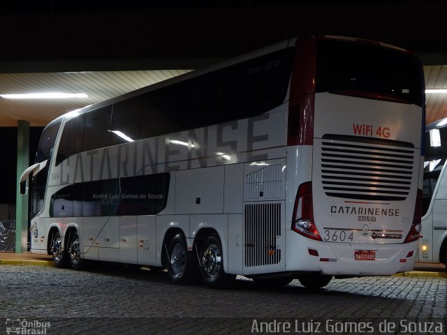 Auto Viação Catarinense 3604 na cidade de Santa Cruz do Rio Pardo, São Paulo, Brasil, por André Luiz Gomes de Souza. ID da foto: 5149136.