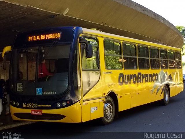 Viação Ouro Branco 16452 na cidade de Londrina, Paraná, Brasil, por Rogério César. Número da foto: #5149917.
