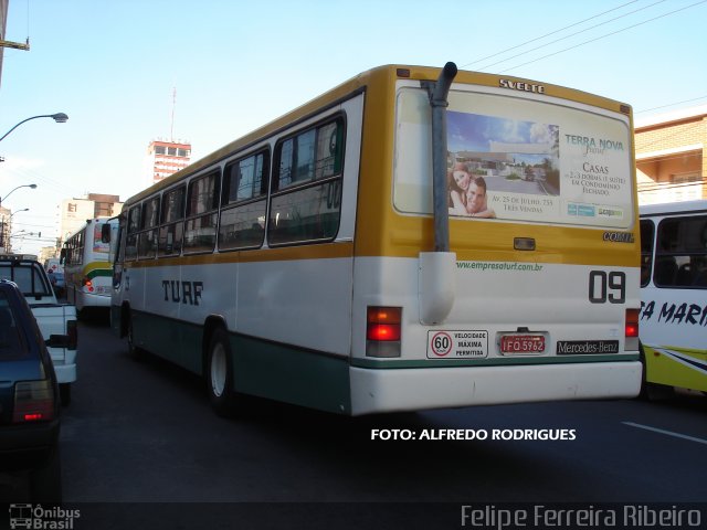 TURF - Transportes Urbanos Rurais Fragata 09 na cidade de Pelotas, Rio Grande do Sul, Brasil, por Felipe Ferreira Ribeiro. ID da foto: 5150051.