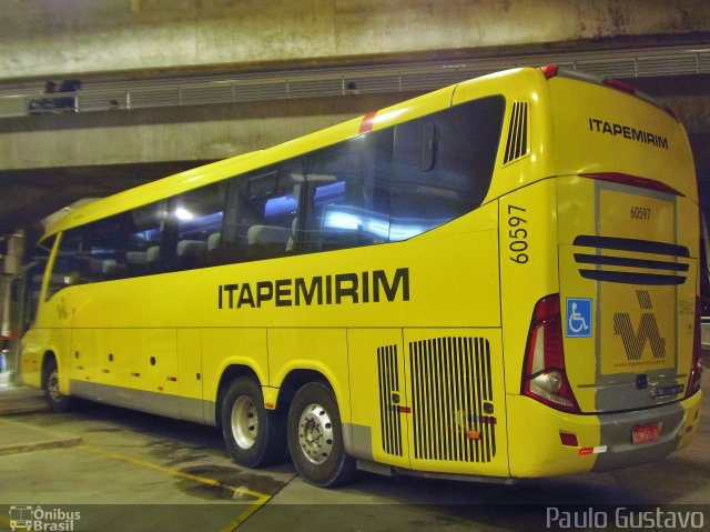 Viação Itapemirim 60597 na cidade de Curitiba, Paraná, Brasil, por Paulo Gustavo. ID da foto: 5153351.