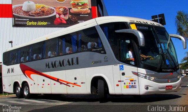 Auto Ônibus Macacari 7096 na cidade de Goiânia, Goiás, Brasil, por Carlos Júnior. ID da foto: 5152694.