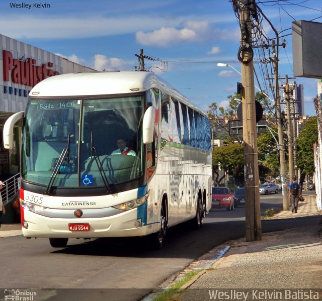 Auto Viação Catarinense 3305 na cidade de Sorocaba, São Paulo, Brasil, por Weslley Kelvin Batista. Número da foto: #5151306.