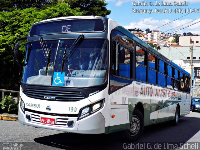 Auto Viação Cambuí 190 na cidade de Bragança Paulista, São Paulo, Brasil, por Gabriel Giacomin de Lima. ID da foto: 5152138.