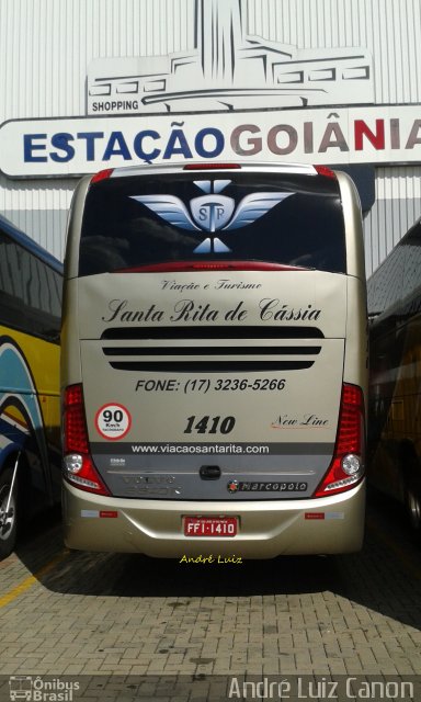 Viação Santa Rita de Cássia 1410 na cidade de Goiânia, Goiás, Brasil, por André Luiz Canon. Número da foto: #5154816.