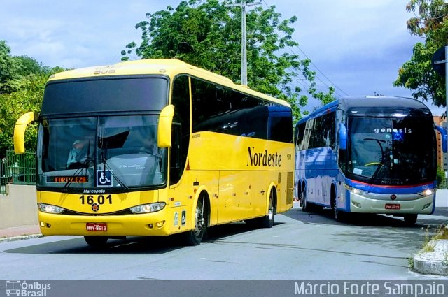 Viação Nordeste 1601 na cidade de Fortaleza, Ceará, Brasil, por Márcio Forte Sampaio. ID da foto: 5155740.