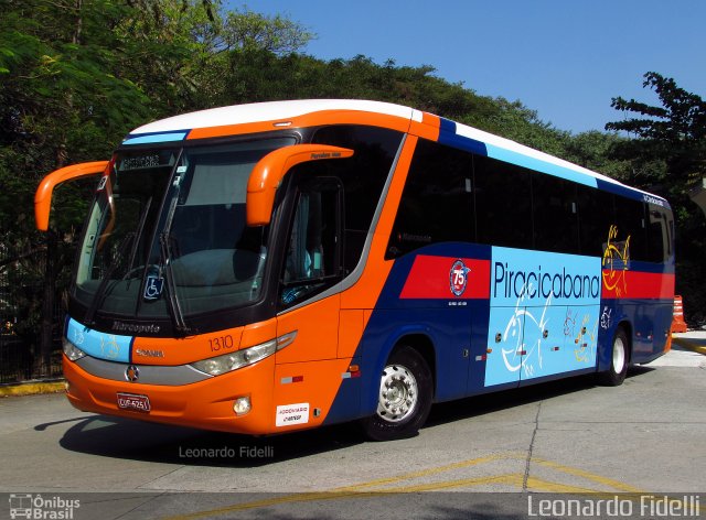 Viação Piracicabana 1310 na cidade de São Paulo, São Paulo, Brasil, por Leonardo Fidelli. Número da foto: #5156117.