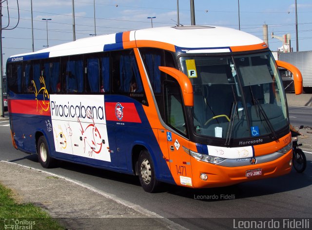 Viação Piracicabana 1471 na cidade de São Paulo, São Paulo, Brasil, por Leonardo Fidelli. Número da foto: #5156122.
