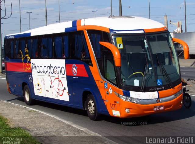 Viação Piracicabana 1471 na cidade de São Paulo, São Paulo, Brasil, por Leonardo Fidelli. ID da foto: 5156122.