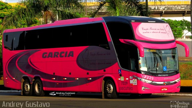 Viação Garcia 7229 na cidade de Londrina, Paraná, Brasil, por Andrey Gustavo. ID da foto: 5154545.