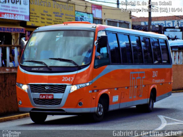 ITT - Itatiba Transporte e Turismo 2047 na cidade de Bragança Paulista, São Paulo, Brasil, por Gabriel Giacomin de Lima. ID da foto: 5155216.