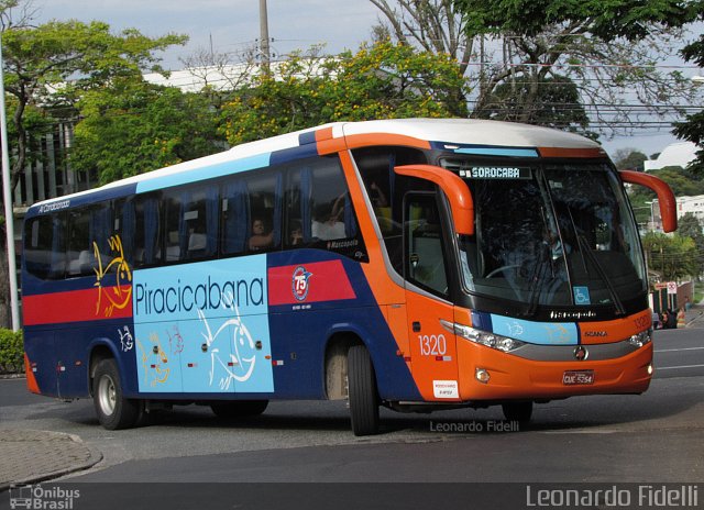 Viação Piracicabana 1320 na cidade de Sorocaba, São Paulo, Brasil, por Leonardo Fidelli. Número da foto: #5156137.