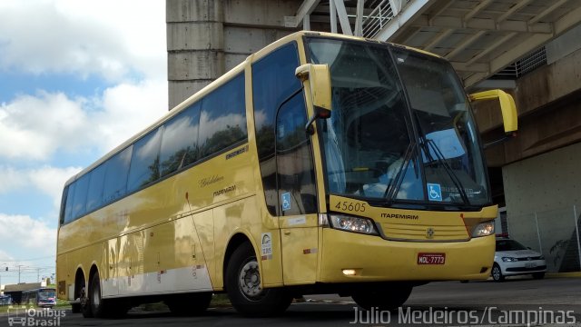 Viação Itapemirim 45605 na cidade de Campinas, São Paulo, Brasil, por Julio Medeiros. ID da foto: 5158272.