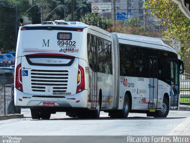 Viação Santo Ângelo 99402 na cidade de Curitiba, Paraná, Brasil, por Ricardo Fontes Moro. ID da foto: 5157308.