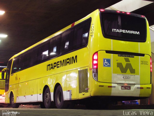 Viação Itapemirim 45501 na cidade de Belo Horizonte, Minas Gerais, Brasil, por Lucas Vieira. Número da foto: #5158731.