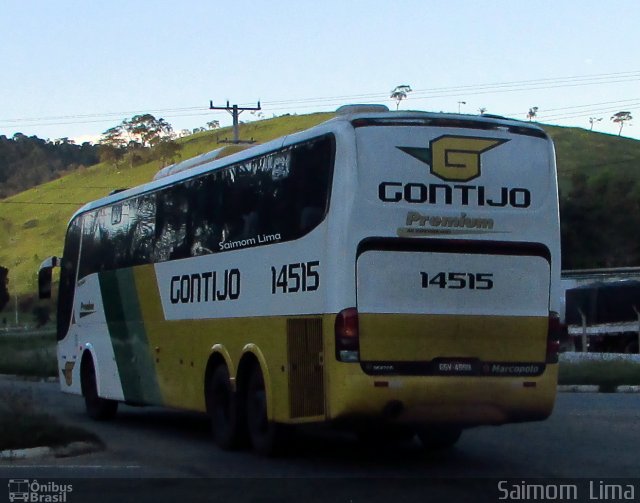 Empresa Gontijo de Transportes 14515 na cidade de Viana, Espírito Santo, Brasil, por Saimom  Lima. Número da foto: #5158439.