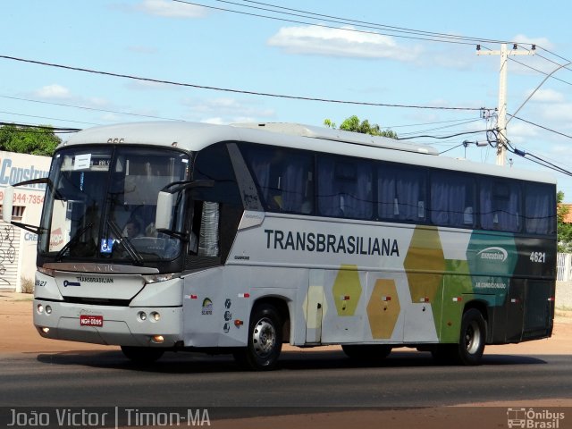 Transbrasiliana Transportes e Turismo 4621 na cidade de Timon, Maranhão, Brasil, por João Victor. ID da foto: 5158860.