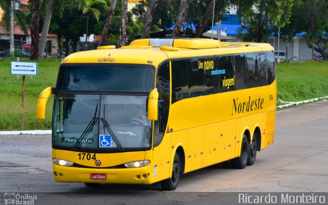 Viação Nordeste 1704 na cidade de Natal, Rio Grande do Norte, Brasil, por Ricardo Silva Monteiro. Número da foto: #5159997.
