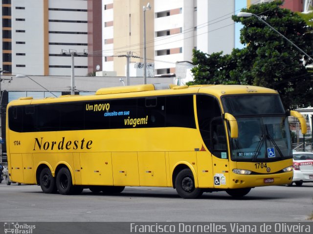 Viação Nordeste 1704 na cidade de Fortaleza, Ceará, Brasil, por Francisco Dornelles Viana de Oliveira. Número da foto: #5159715.